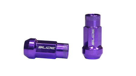 Forged wheel lug nuts SLIDE JDM Steel M12x1.5 Purple ​