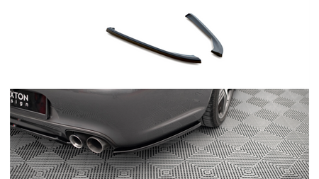 Rear Side Splitters Porsche 911 Carrera / Carrera GTS 997 Facelift Gloss Black