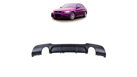 Diffuser BMW 3 E90 E91 Rear Matt Black