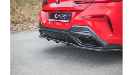 Splitter BMW 8 G15 Rear Central with Diffuser Gloss Black