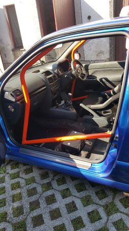 Skręcana klatka bezpieczeństwa Renault Clio 2 Sport RS Red