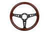 Kierownica 350mm Drewno Black