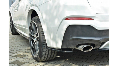 Splitter BMW X4 G02 M-Pack Tył Boczne Gloss Black