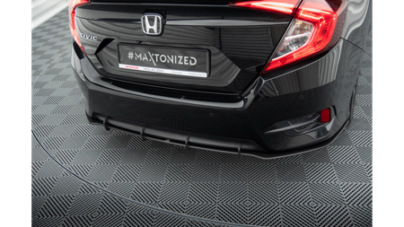 Diffuser Honda Civic X Rear Street Pro Black