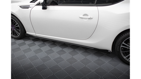 Dokładka Subaru BRZ Progi Street Pro Black-Red + Gloss Flaps