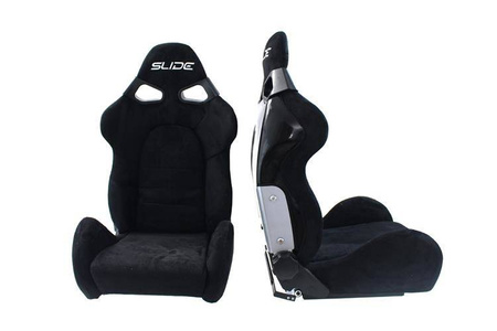Racing seat SLIDE Cuga Suede Black