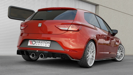 Dokładka Seat Leon Cupra III Facelift Zderzak Tył v.2 Gloss Black