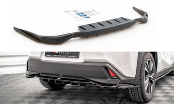 Splitter Lexus UX I Rear Central with Diffuser Gloss Black