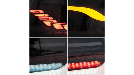 Lampy Volkswagen Golf VI Tył Dynamic LED Smoke