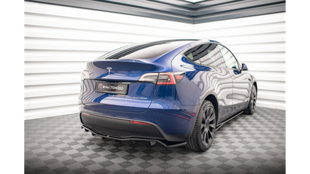 Splitter Tesla Model Y Rear Central with Diffuser Gloss Black