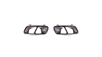 Exhaust Tail Pipes Black suitable for MERCEDES A-Class (W176) CLA (C117, X117) GLA-Class (X156) 2012-2018