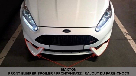 Splitter Ford Fiesta VII Facelift ST Front for bumper Maxton Design Gloss Black