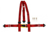 Racing seat belts 3p 2" Red - E4