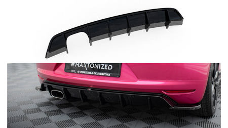 Diffuser Volkswagen Scirocco III Rear Valance v.1 Gloss Black