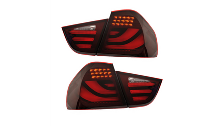 Lampy BMW 3 E90 Facelift Tył LED Red-Smoke