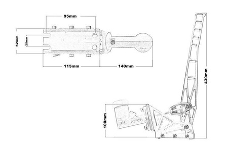 Hydraulic handbrake Reservoir OBP