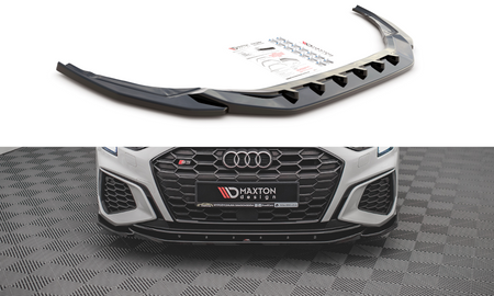 Front Splitter V.4 Audi S3 / A3 S-Line 8Y - Gloss Black