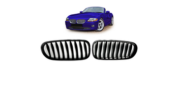 Grill BMW Z4 E85 E86 pojedyncze żeberka Matt Black