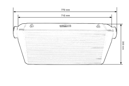TurboWorks Intercooler 600x300x130 inlet 3,5"
