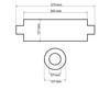 Center Muffler 57mm TurboWorks 304SS 300mm
