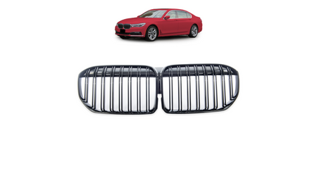 Grill BMW 7 G11 G12 Facelift podwójne żeberka Gloss Black