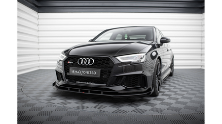 Splitter Audi RS3 8V Facelift Przód Pro v.1 + flaps Black