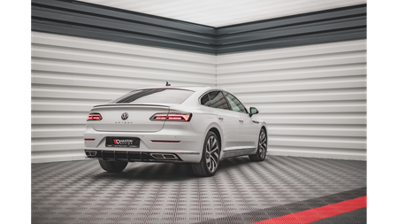 Diffuser Volkswagen Arteon R-Line Facelift Rear Street Pro Black-Red