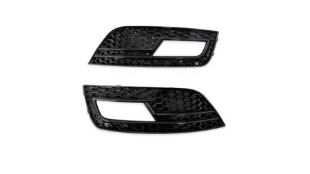 Fog Light Covers Audi A4 B8 Facelift Gloss Black