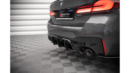 Diffuser BMW 5 F90 M-Pack Rear Street Pro Black-Red