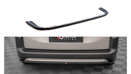 Splitter Citroen Berlingo III Rear Central Gloss Black