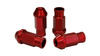 Wheel Lug Nuts Alu M12x1.5 50mm Red
