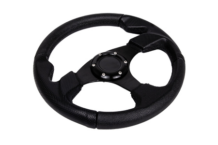 Kierownica Pro 330mm offset:0mm Skóra Black