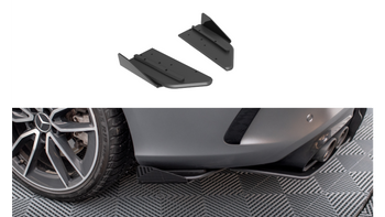 Splitter Mercedes-Benz C C205 C43 Facelift Rear Side Street Pro Black + Gloss Flaps