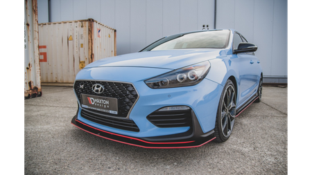 Splitter Hyundai I30 III N przód Racing Durability + Flaps Black
