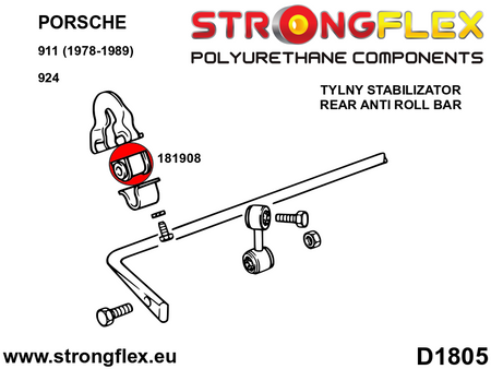 Rear anti roll bar bush SPORT