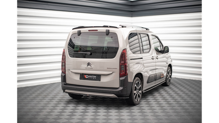 Splitter Citroen Berlingo III Tył Środkowy Gloss Black