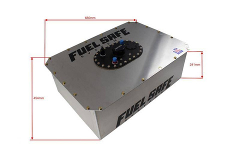 FuelSafe 55L FIA tank with aluminium cover