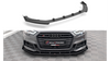 Splitter Audi A3 8V Facelift S-Line Front Pro v.1 + flaps Black