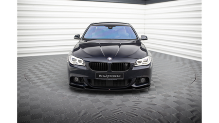 Splitter BMW 5 F10 F11 M-Pack przód v.4 Gloss Black