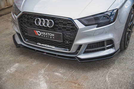 Splitter Audi A3 8V Facelift Front v.3 Gloss Black