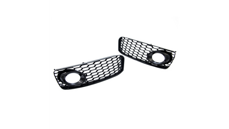 Fog Light Covers Audi A5 8T Gloss Black