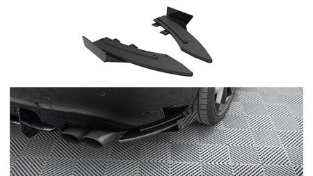 Splitter Audi A5 8T S-Line Rear Side Street Pro Black + Gloss Flaps