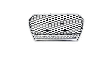 Grill Audi A6 C7 Facelift Silver & Gloss Black