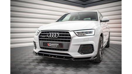 Splitter Audi Q3 8U Facelift przód v.1 Gloss Black