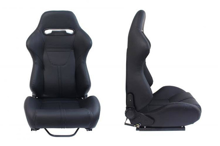 Racing seat R-LOOK II PVC Black