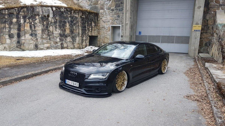 Splitter Audi A7 C7 S-Line Front v.2 Gloss Black