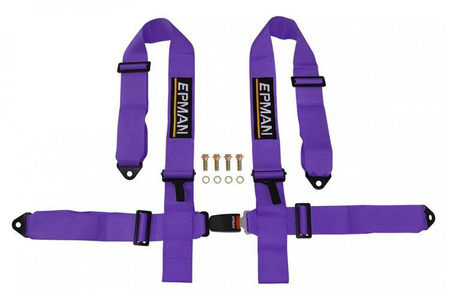 Racing seat belts 4p 3" Epman Purple