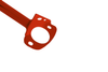 Rear upper strut bar Suzuki Swift mk 2,3 Red