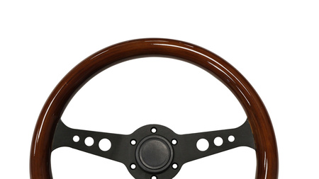 Steering wheel 350mm Wood Black