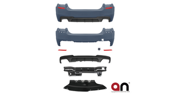 Bumper BMW 5 F10 Rear with Diffuser